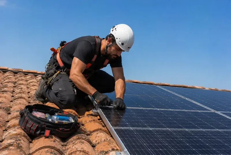 Maintenance et monitoring de panneaux solaires au Rheu